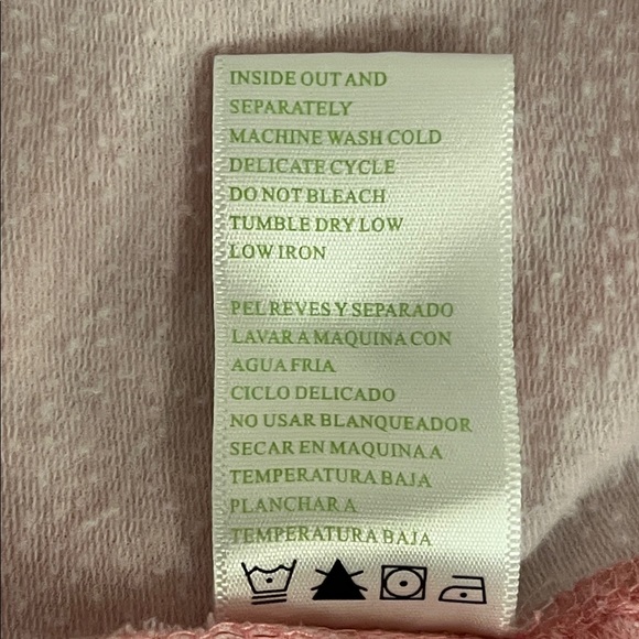 😍SHOW SPECIAL - GREEN TEA Pink Lightweight Sweatshirt Plus Size XXL - Picture 8 of 9